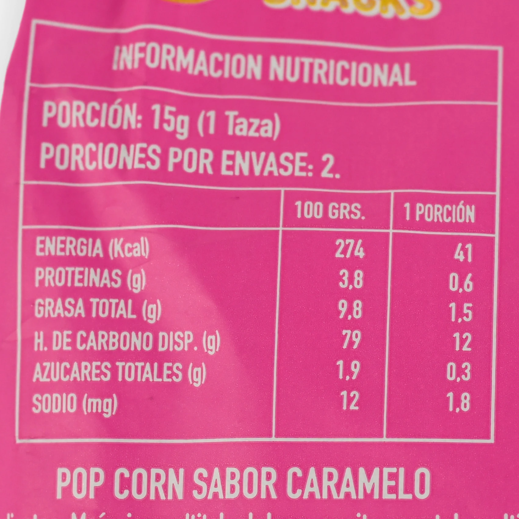 Cabritas Caramelo Sin Azúcar 30g - Imagen 3