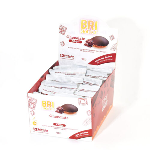 Alfajor chocolate caja display 12 unidades